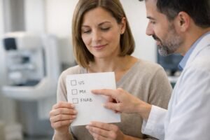 Esami di approfondimento per riscontro di nodulo palpabile al seno